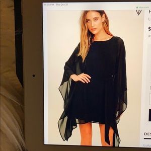 NWT Lulus Heavenly Being Black Kaftan Dress